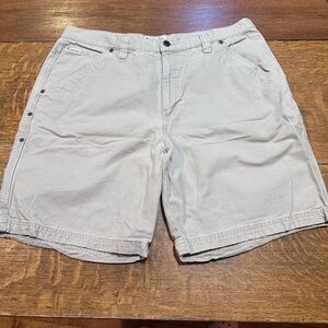 Columbia men’s cargo‎ shorts sz 38 hammer loop khaki